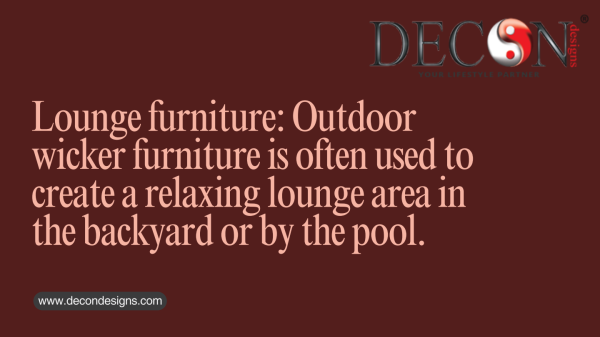 Garden Furniture and its benefits. How Garden Furniture is perfect for Malaysian Weather.